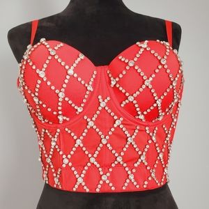 AKIRA Red Hot Bling Top 💎💋